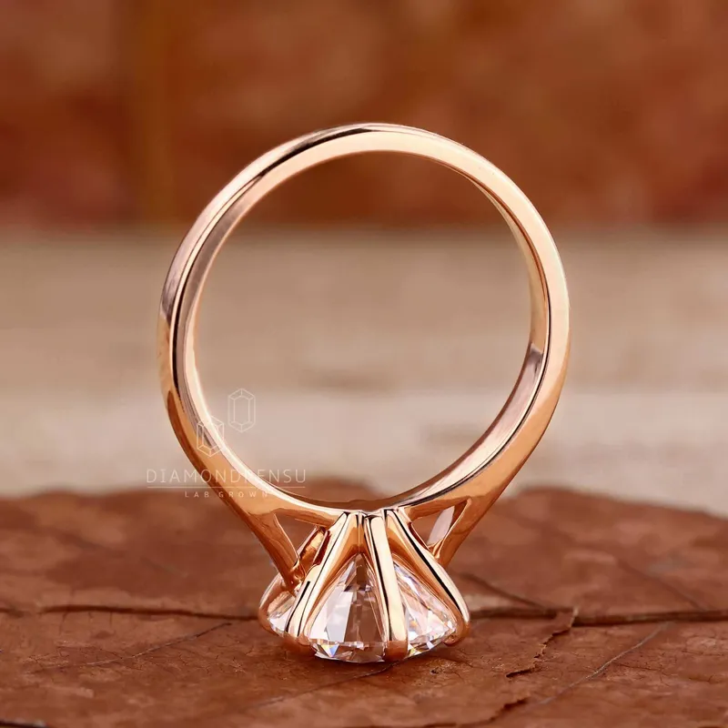 Round Solitaire Engagement Ring for the Love of Your Life view 4