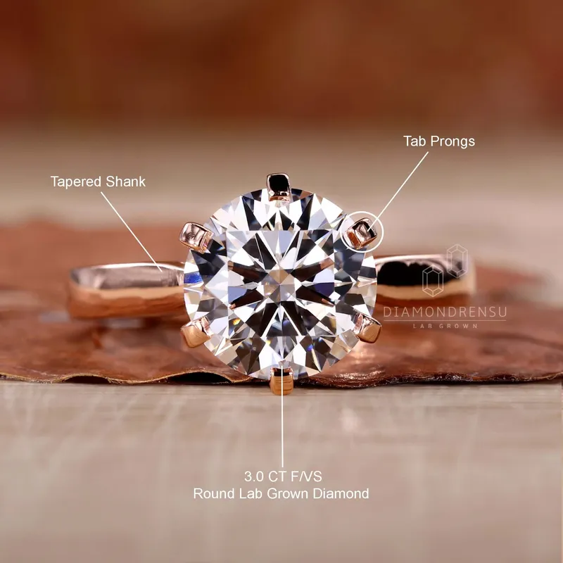 Round Solitaire Engagement Ring for the Love of Your Life view 9