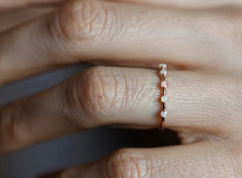 DOMINIQUE OPAL RING view 2