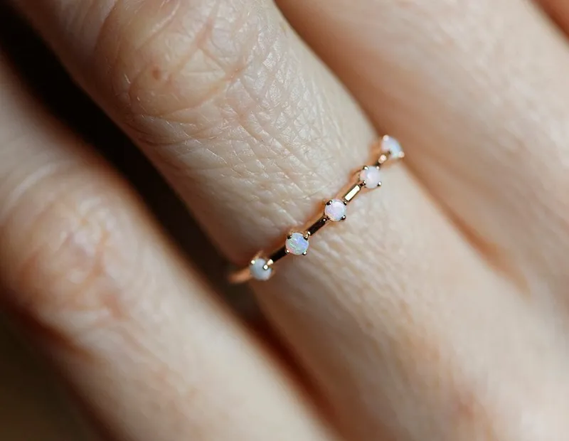 DOMINIQUE OPAL RING view 6