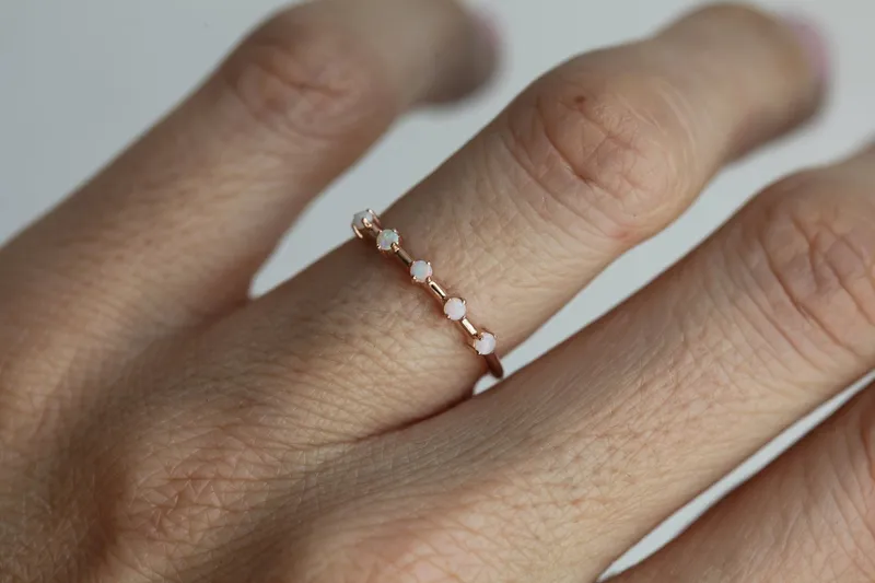DOMINIQUE OPAL RING view 7