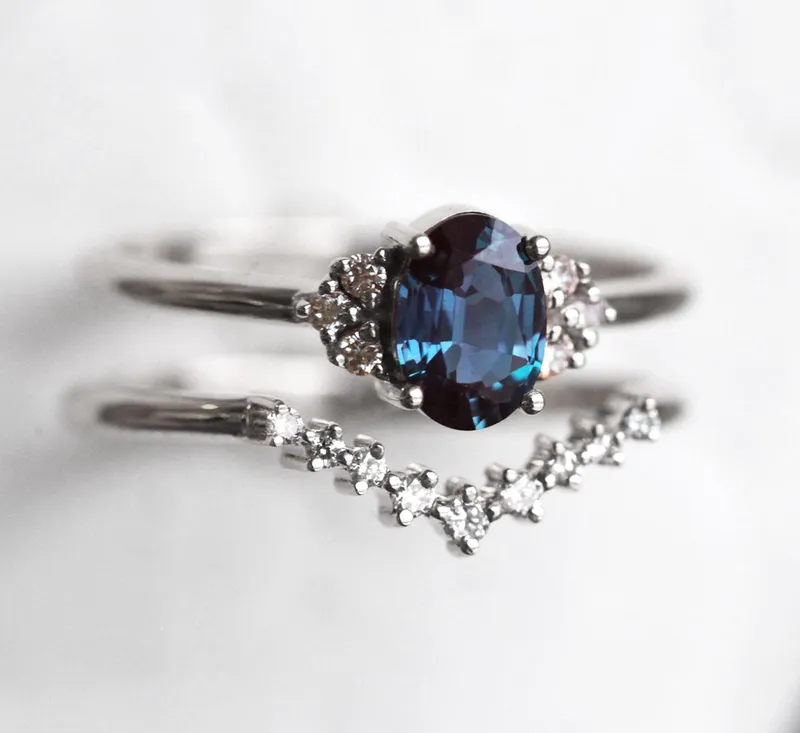 Dora Oval Alexandrite Ring view 12