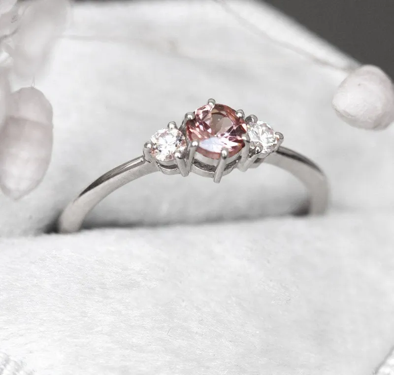 Dorothy Garnet And Diamond Ring view 11