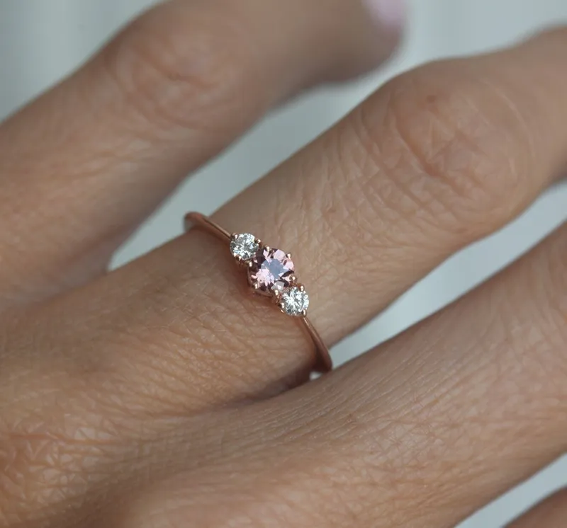 Dorothy Garnet And Diamond Ring view 9