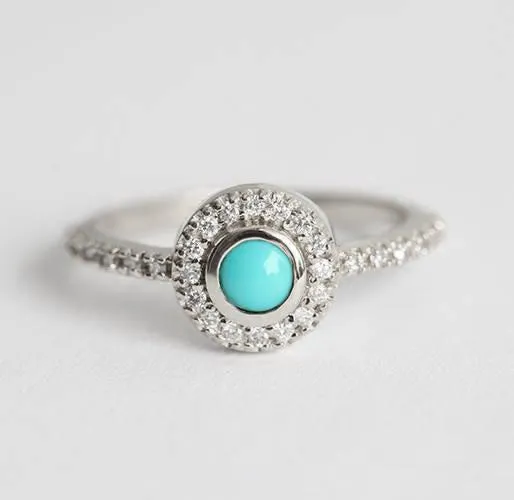 DREAMCATCHER RING SET, TURQUOISE DIAMOND RING SET view 9