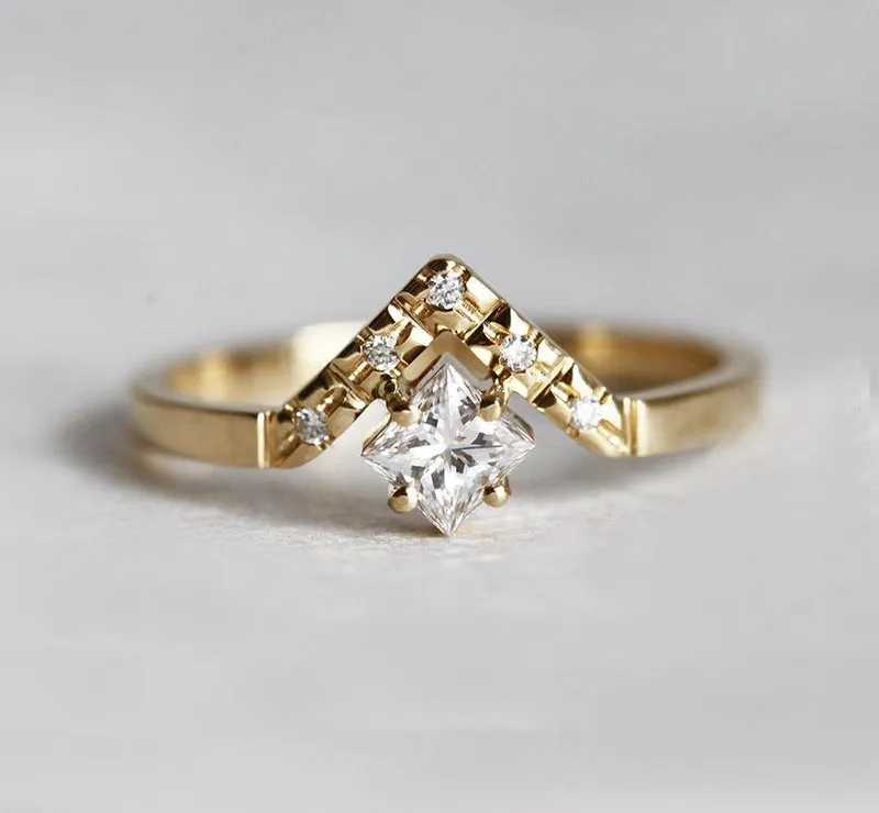 ELIZA PRINCESS DIAMOND ENGAGEMENT RING view 2