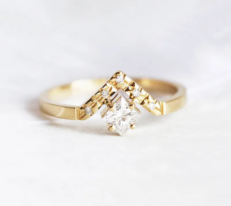 ELIZA PRINCESS DIAMOND ENGAGEMENT RING diamond engagement ring