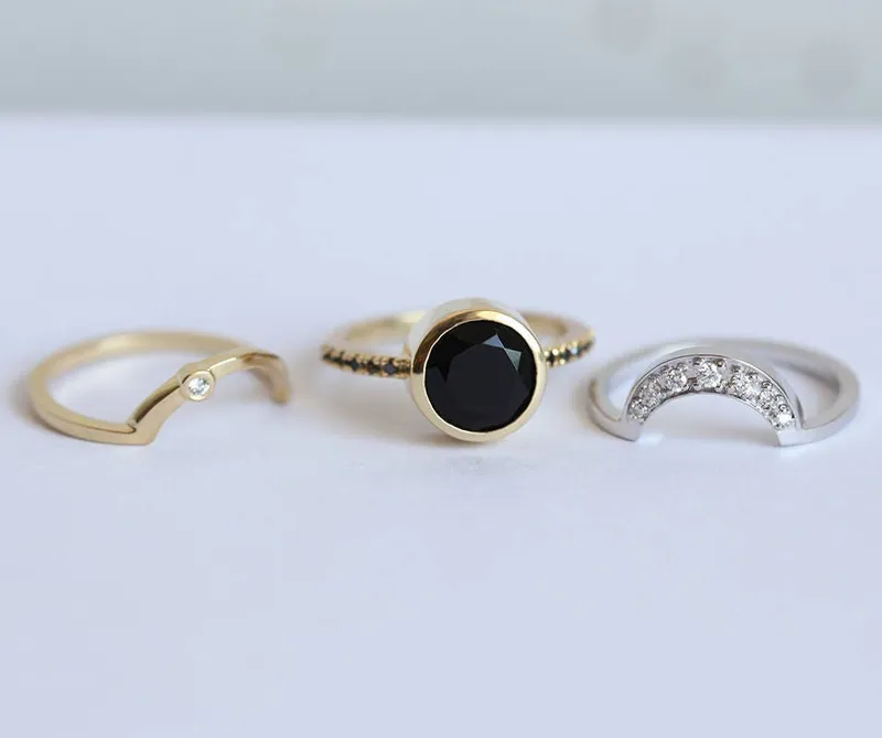 ECLIPSE ALEXANDRITE RING SET vy 8