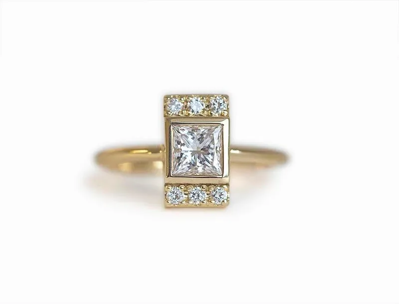 Eden Engagement Ring, Princess Diamond Ring diamond engagement ring