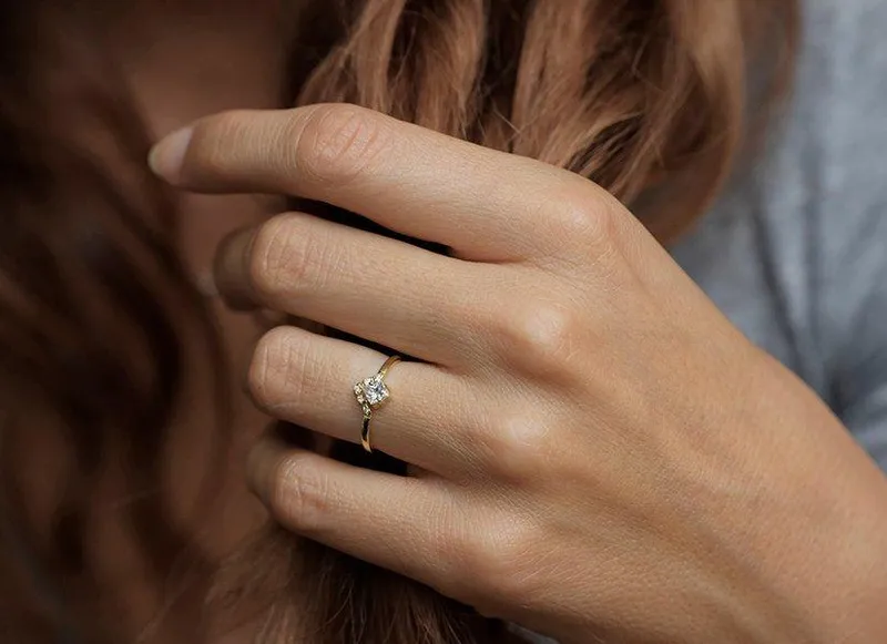 ELIZA PRINCESS DIAMOND ENGAGEMENT RING view 3