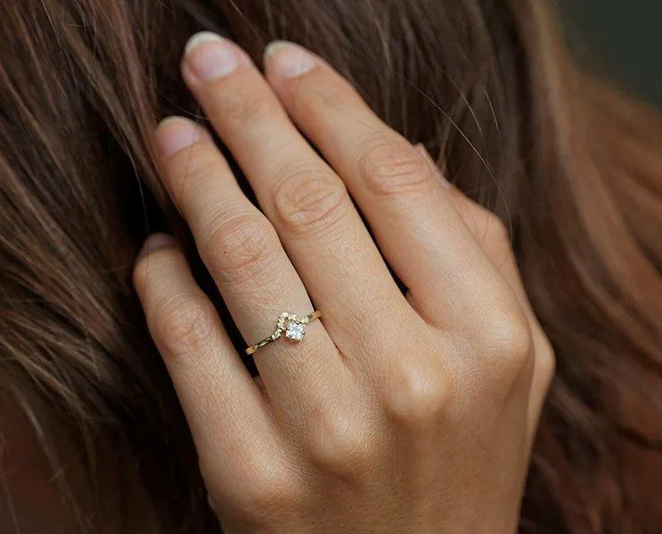 ELIZA PRINCESS DIAMOND ENGAGEMENT RING view 5