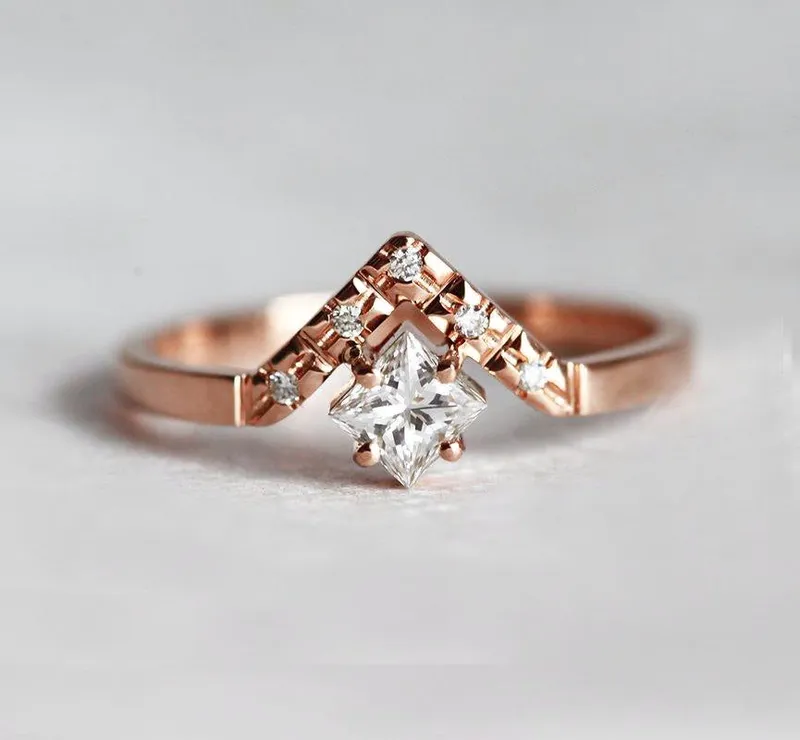 ELIZA PRINCESS DIAMOND ENGAGEMENT RING view 8