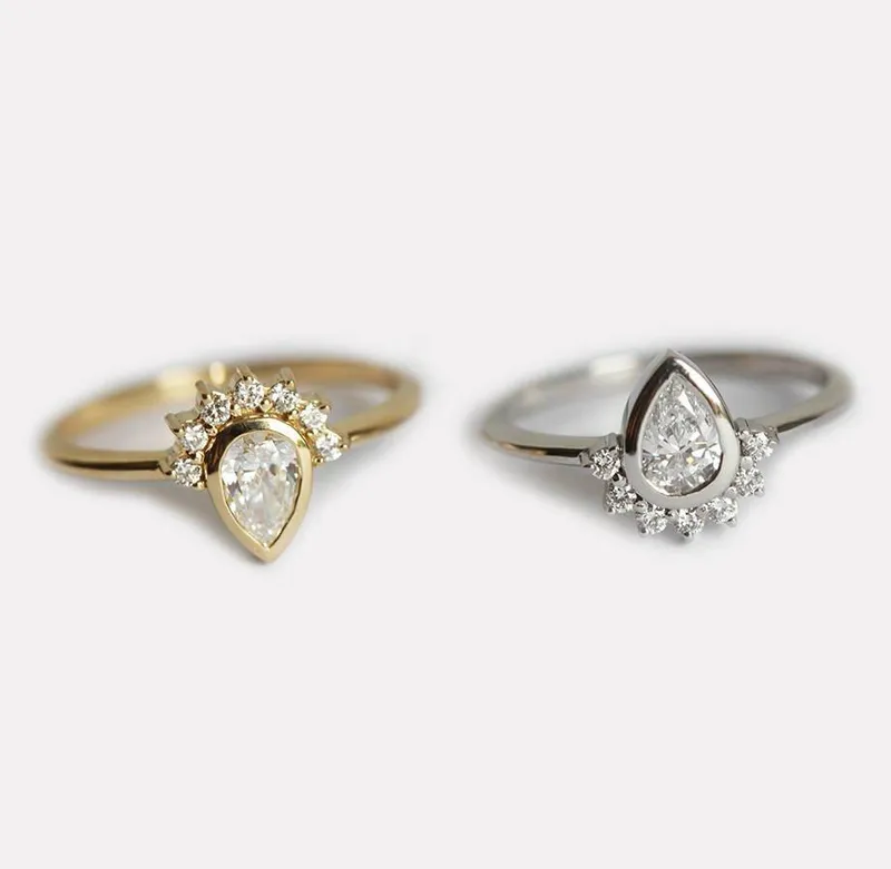 Engagement Ring Set, Diamond Ring view 3