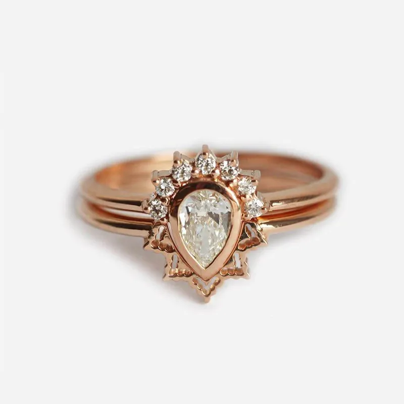 Engagement Ring Set, Diamond Ring view 6