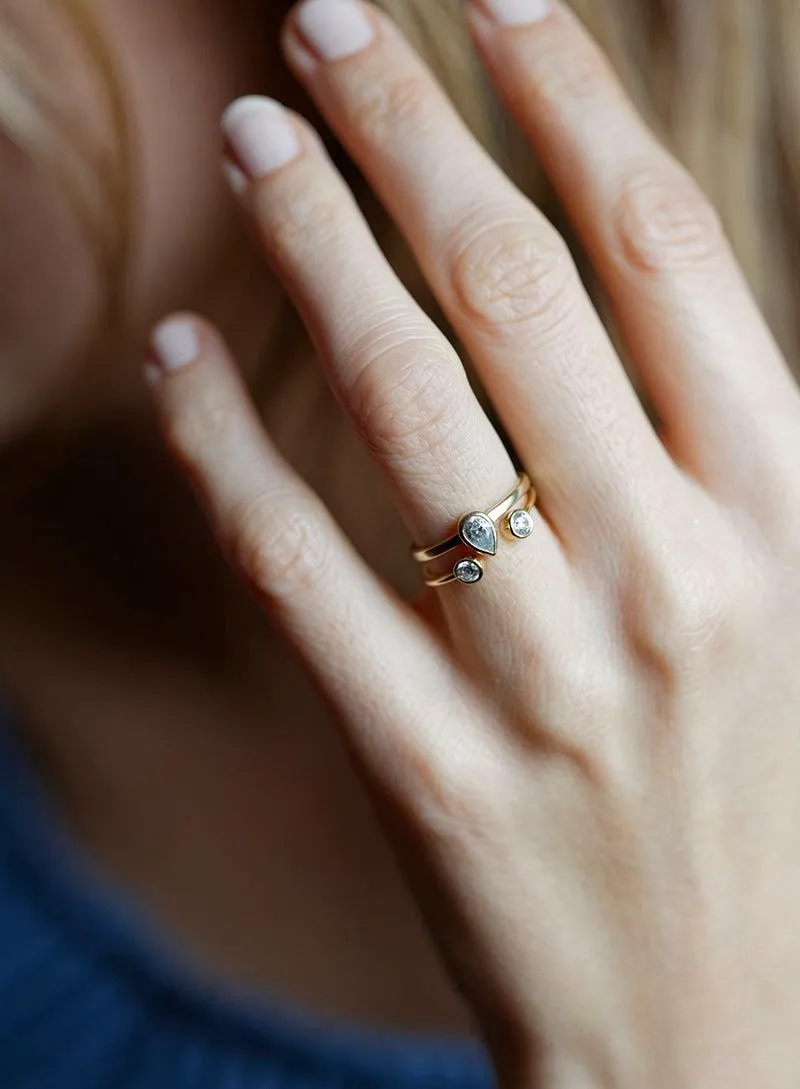 Engagement Ring Set, Wedding Ring Set view 5