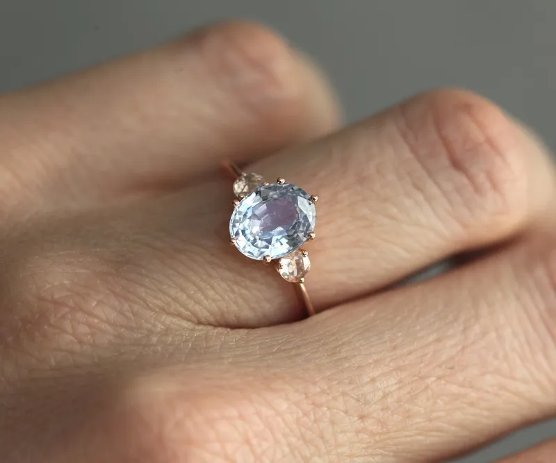 Esme Sapphire Diamonds Ring view 10