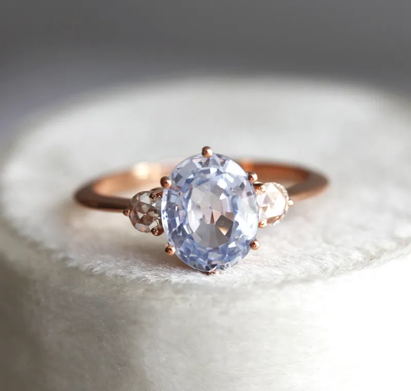 Esme Sapphire Diamonds Ring view 6