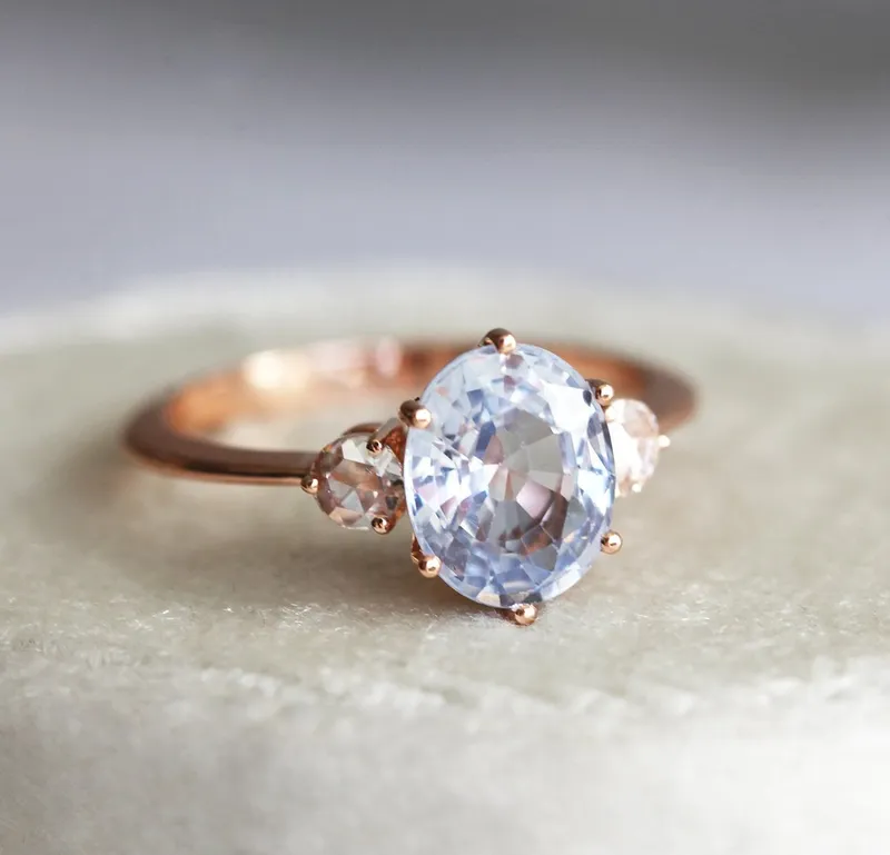 Esme Sapphire Diamonds Ring view 7