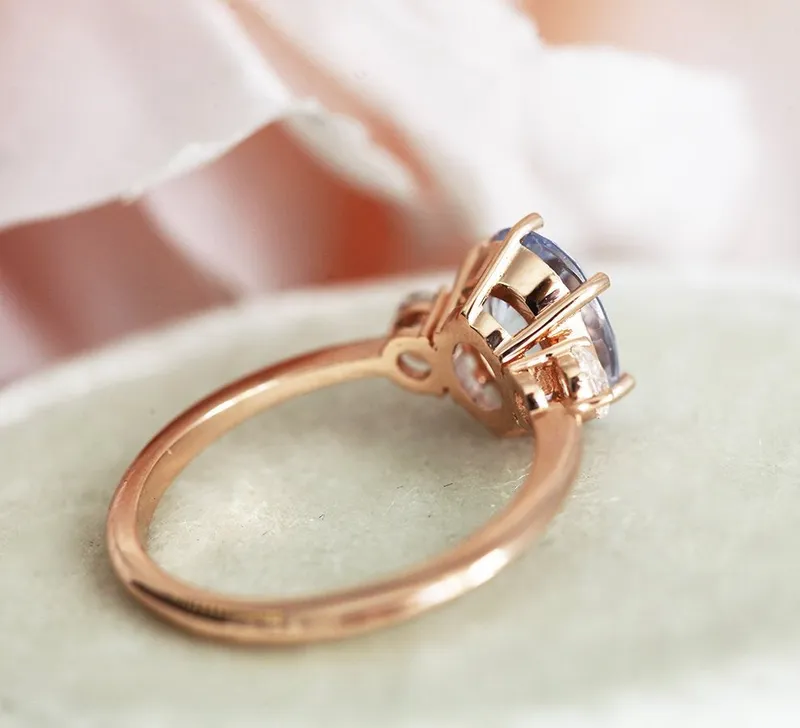 Esme Sapphire Diamonds Ring view 9