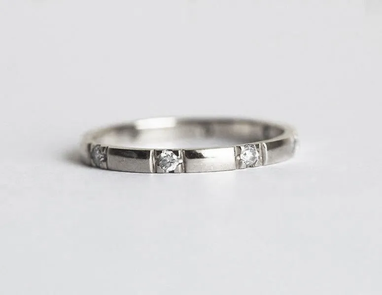 ETERNITY DIAMOND RING, YELLOW GOLD DIAMOND RING vy 7