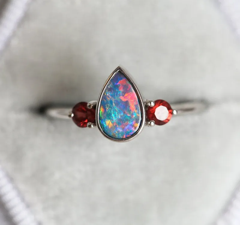 Finnley Pear Opal Ring view 3