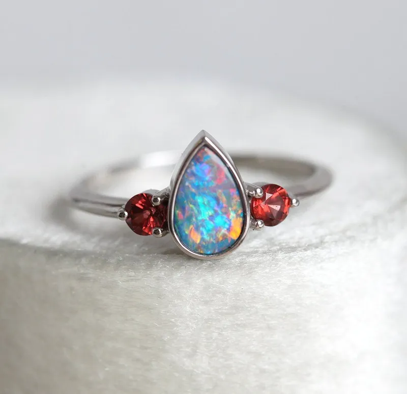 Finnley Pear Opal Ring view 4