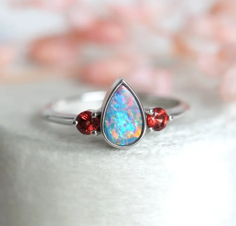 Finnley Pear Opal Ring view 6