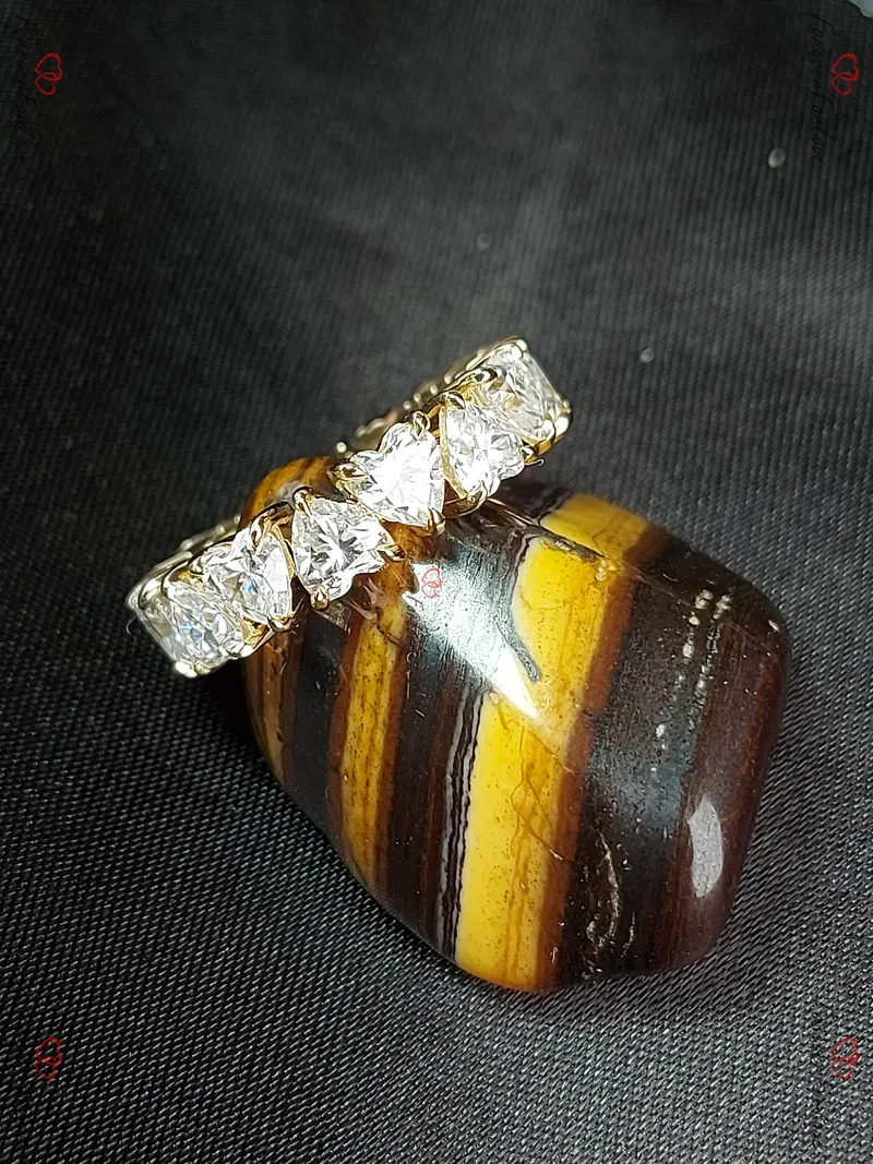 Heart Wedding Band Full Eternity engagement ring