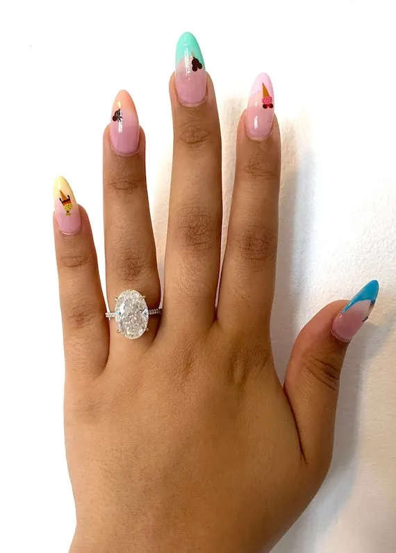 Oval Cut Engagement Diamond Ring vy 3