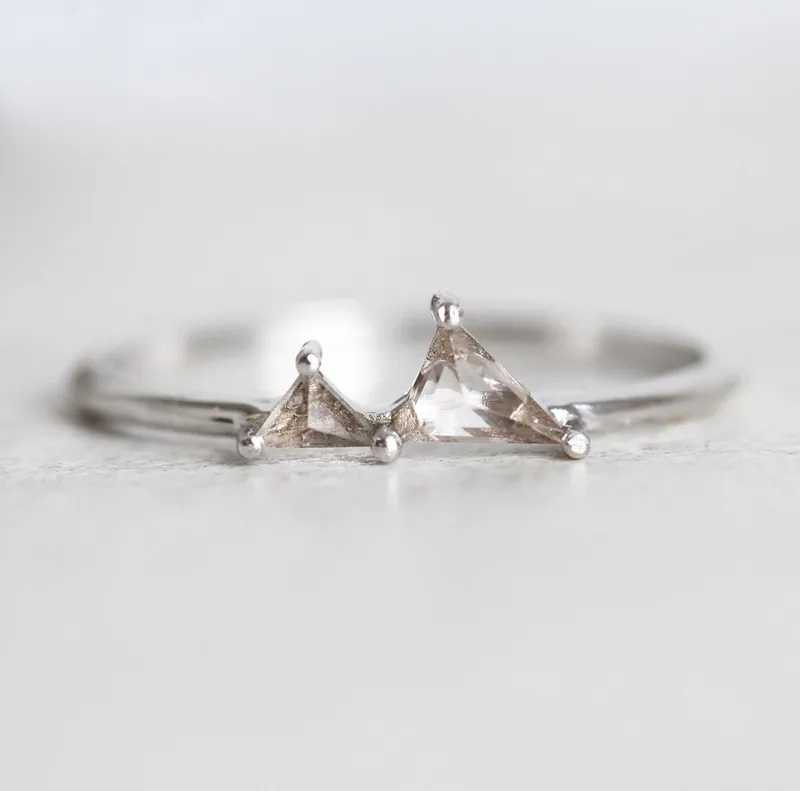 Gemstone Mountain Ring, Mountain Ring Gold view 2