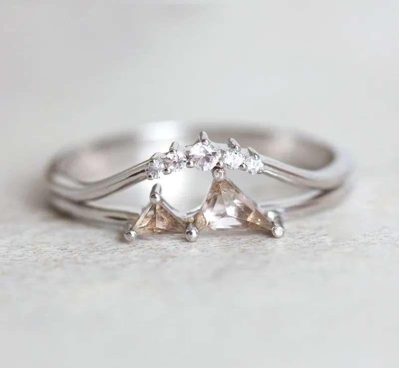 Gemstone Mountain Ring, Mountain Ring Gold view 6