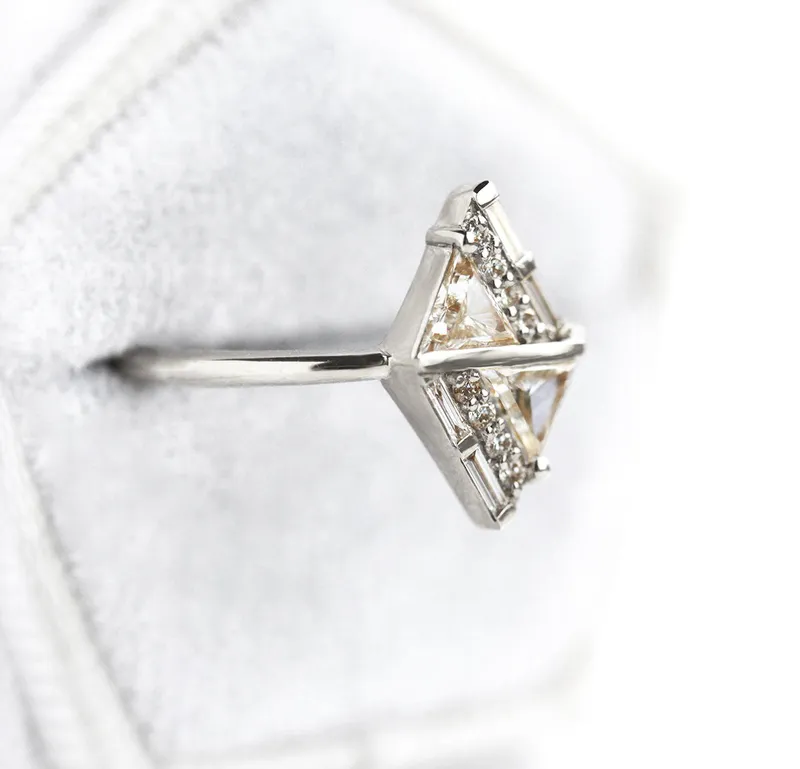 Geometric Diamond Ring vy 7