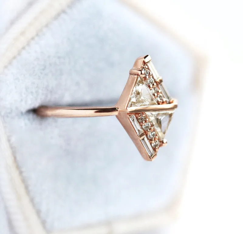 Geometric Diamond Ring vy 8