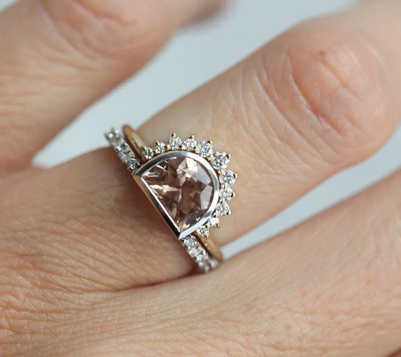 Giada Oregon Sunstone Ring, 14K Gold Ring vy 4