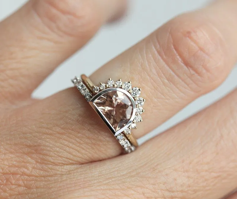 Giada Oregon Sunstone Ring, 14K Gold Ring vy 7