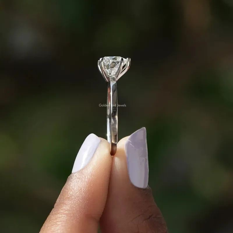 Brilliant Heart Shape Lab Diamond Solitaire Ring view 3