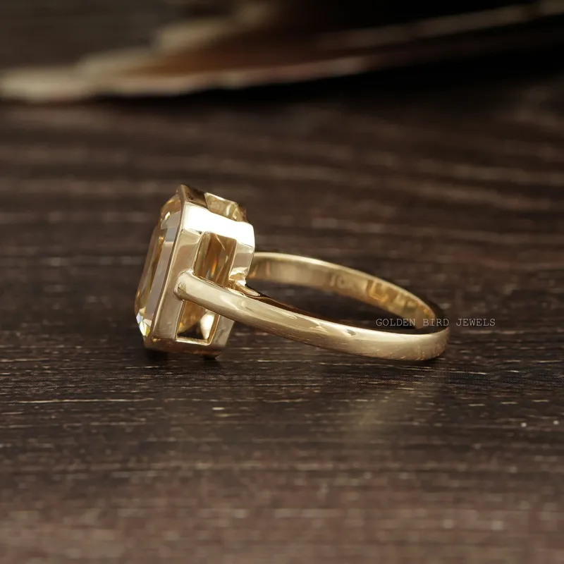 Criss Cut Bezel Set Solitaire Anniversary Ring view 8