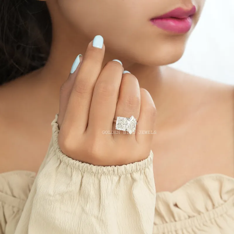 Dutch Marquise & Radiant Cut Moissanite Toi Et Moi Ring engagement ring