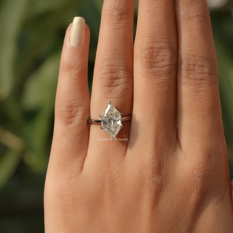 Dutch Marquise Cut Hidden Halo Ring view 2