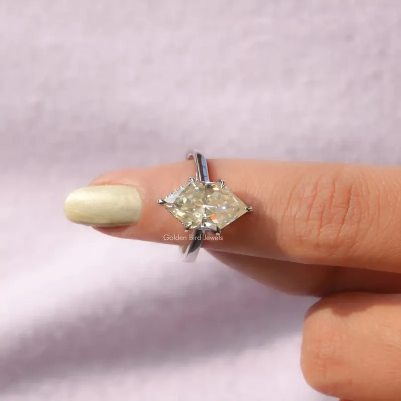 Dutch Marquise Cut Hidden Halo Ring view 8