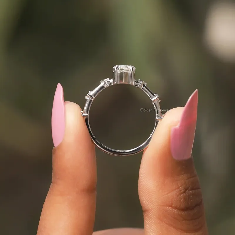 Dutch Marquise Half Eternity Engagement Ring view 2