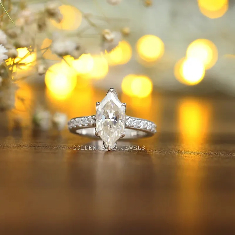 Dutch Marquise Solitaire Moissanite Engagement Ring engagement ring