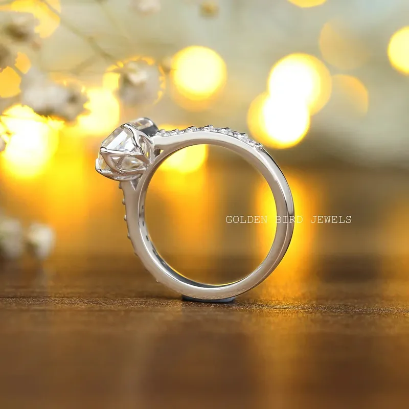 Dutch Marquise Solitaire Moissanite Engagement Ring view 10