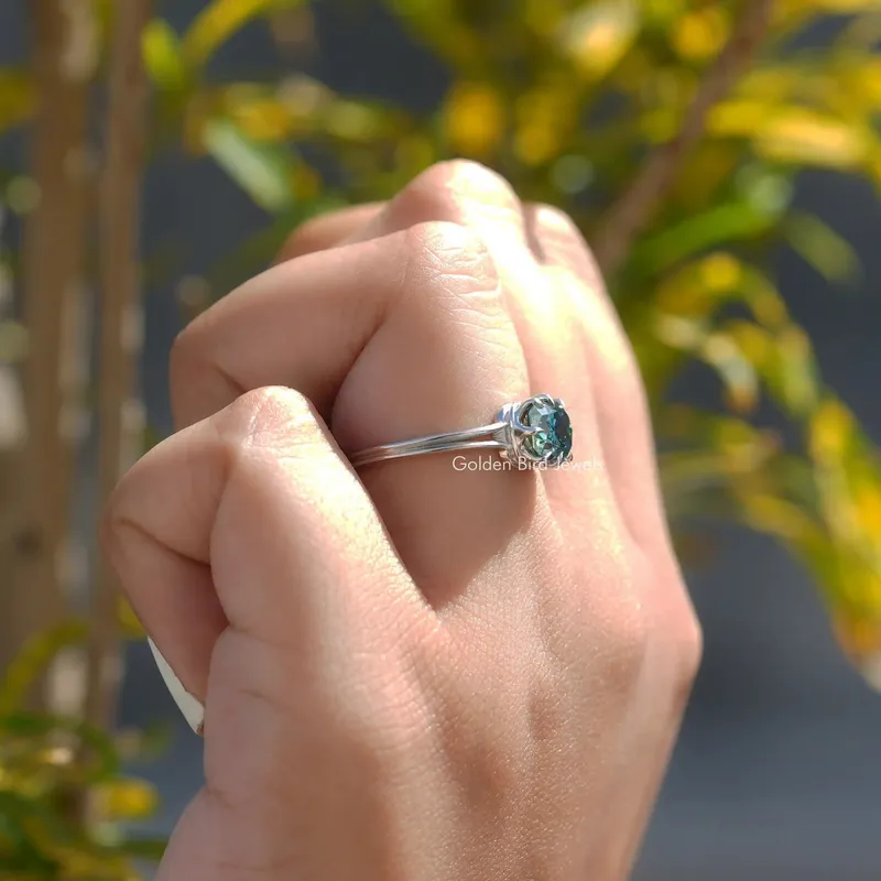 Elongated Cushion Cut Moissanite Solitaire Ring view 4