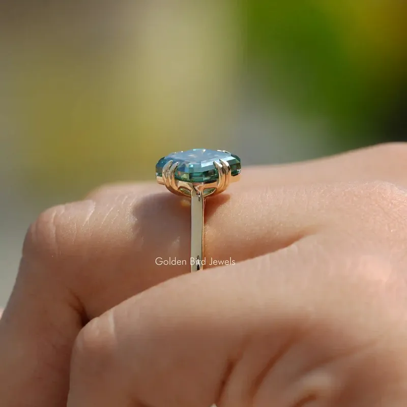 Fancy Cut Moissanite Solitaire Ring vy 10