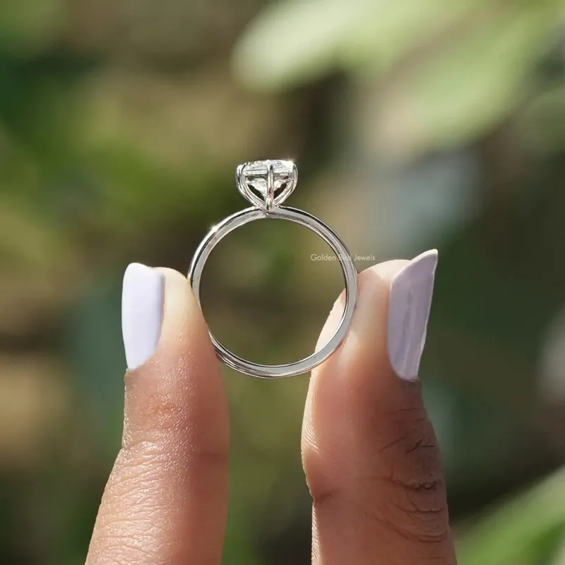 Marquise Cut Solitaire Lab Diamond Ring vy 2