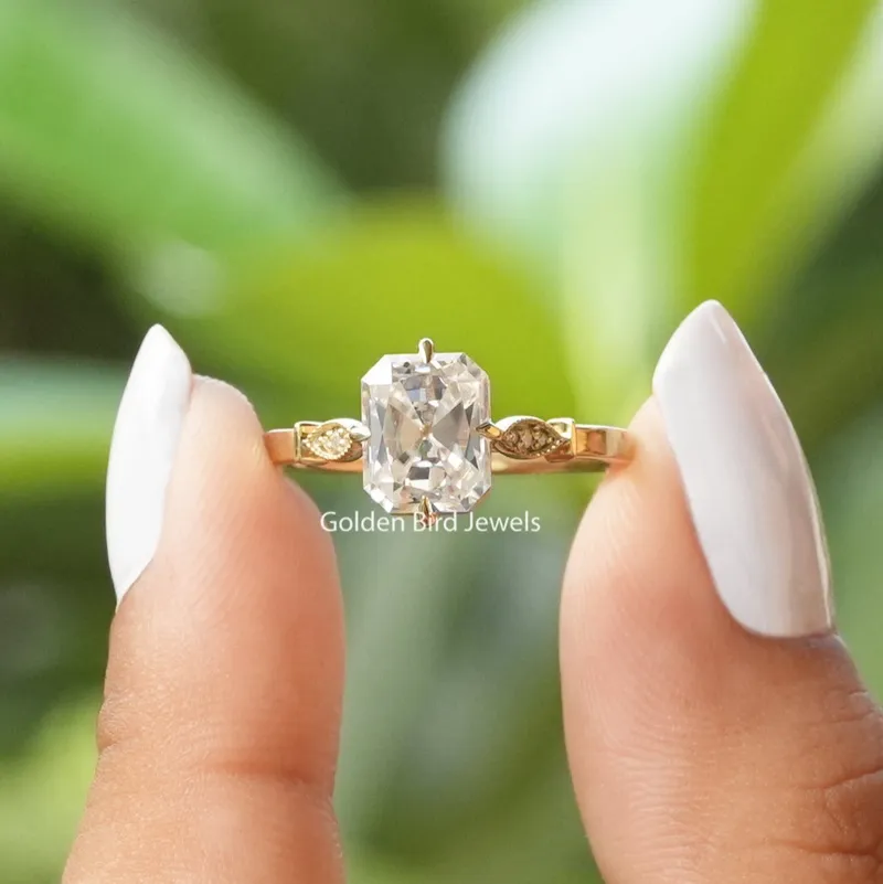 Moissanite Old Mine Radiant Cut Engagement Ring engagement ring