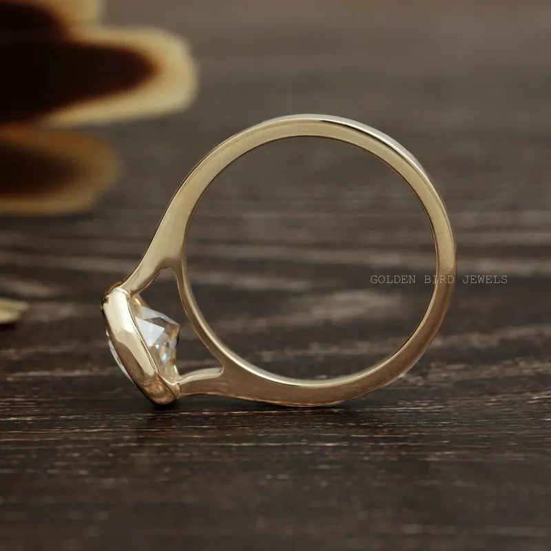 Octagon Cut Moissanite Solitaire Engagement Ring view 10
