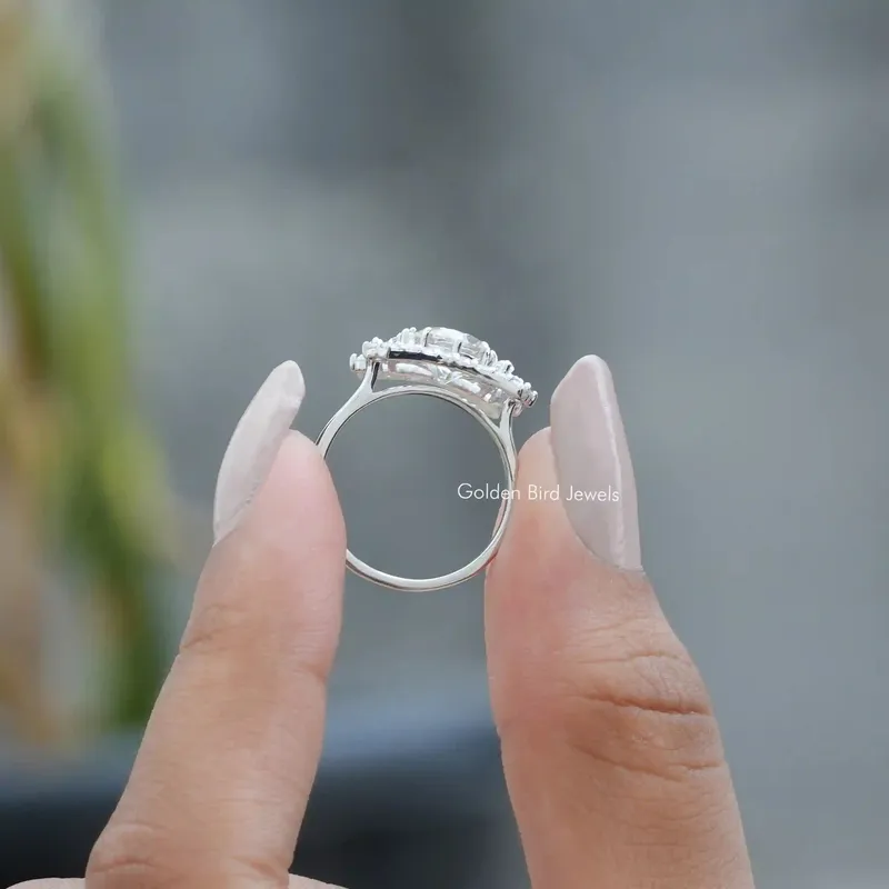 Old European Cut Moissanite Ring For Her vy 2