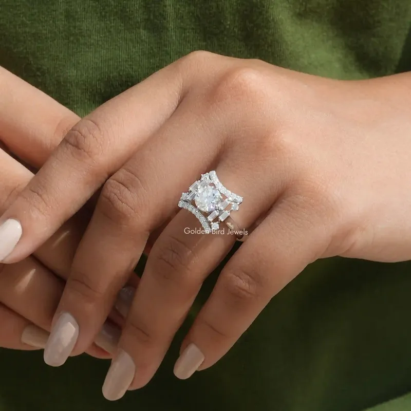Old European Cut Moissanite Ring For Her vy 4